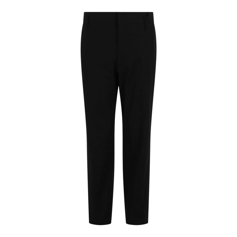 Ferragamo Twill Trousers Black Mens